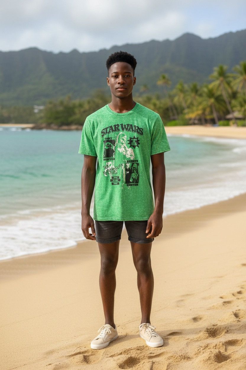 Star Wars Star Wars The Mandalorian Men’s Green Graphic T-Shirt Sz L Size US L / EU 52-54 / 3 - 13 Thumbnail