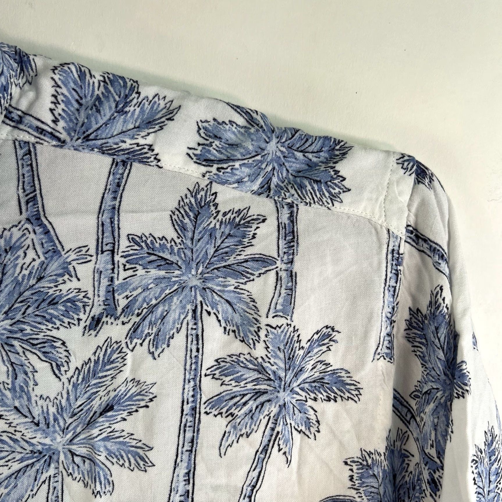 Vintage VINTAGE Campia Moda Hawaiian Button-Up Shirt Mens 2XL White/Blue Floral Short Sleeve Casual Beach Tropical Mens Size US XXL / EU 58 / 5 - 3 Thumbnail