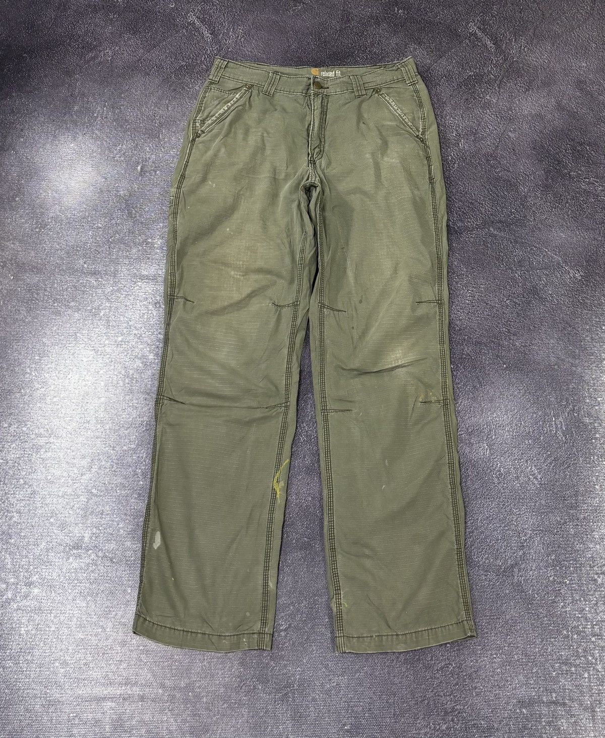 Carhartt Vintage Carhartt Aviation Olive Work Hype Cargo Pants Size US 34 / EU 50 - 2 Thumbnail