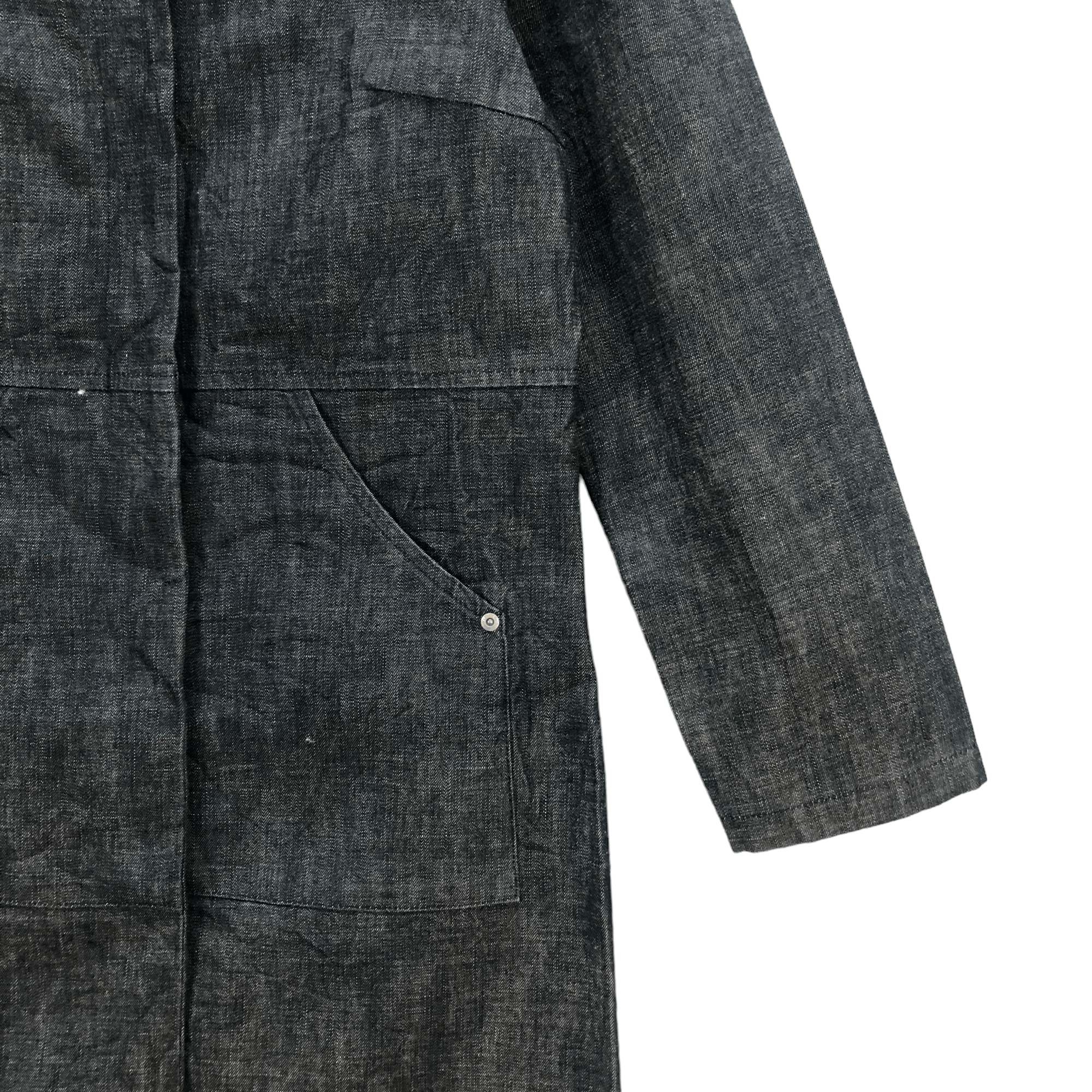 Burberry BURBERRYS OF LONDON BLUE LABEL DENIM LONG JACKET #6682-79 Size US S / EU 44-46 / 1 - 6 Thumbnail