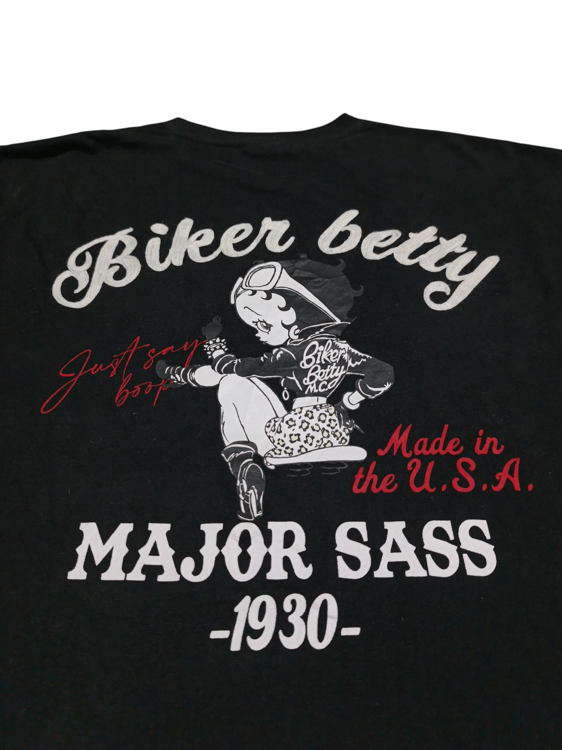 Vintage Betty Boob Biker Major Sass Size US XL / EU 56 / 4 - 2 Thumbnail