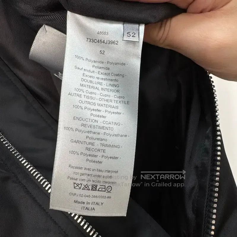 Dior Dior Men's Black Embroidered Bomber Jacket . Size US XL / EU 56 / 4 - 6 Thumbnail