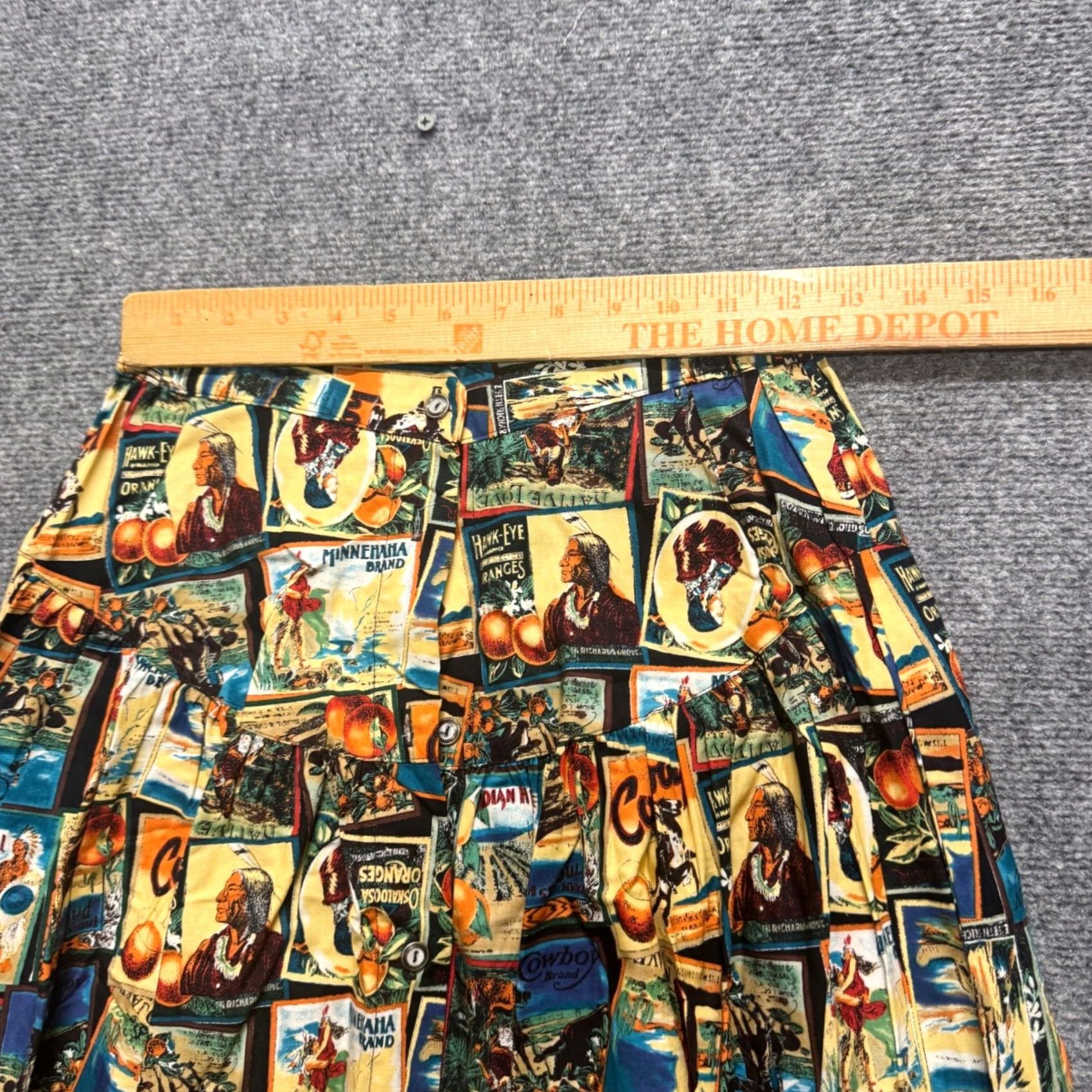 Vintage VINTAGE 80s R.D midi-length Skirt Women's M Western Novelty Print Made In USA Skirt Women's M Western Novelty Print 80s VINTAGE Size 32" / US 10 / IT 46 - 2 Thumbnail