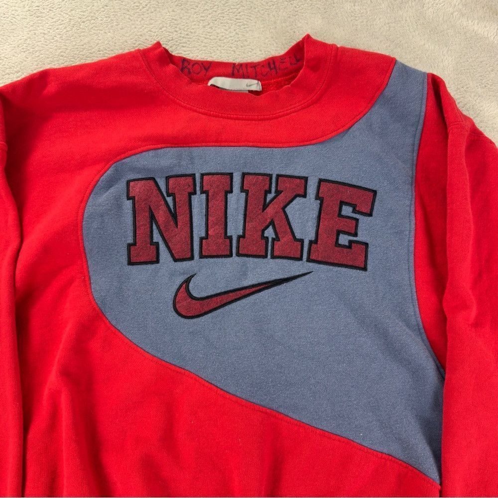 Nike Nike Rework Men's Size Large Vintage Fleece Lined Red/Blue Size US L / EU 52-54 / 3 - 4 Thumbnail