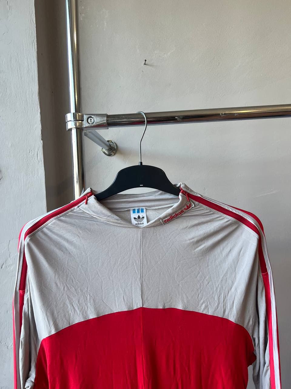 Adidas 1980 RARE ADIDAS MADE IN WEST GERMANY RUN BIKE OVERALLS L Size 52L - 4 Thumbnail