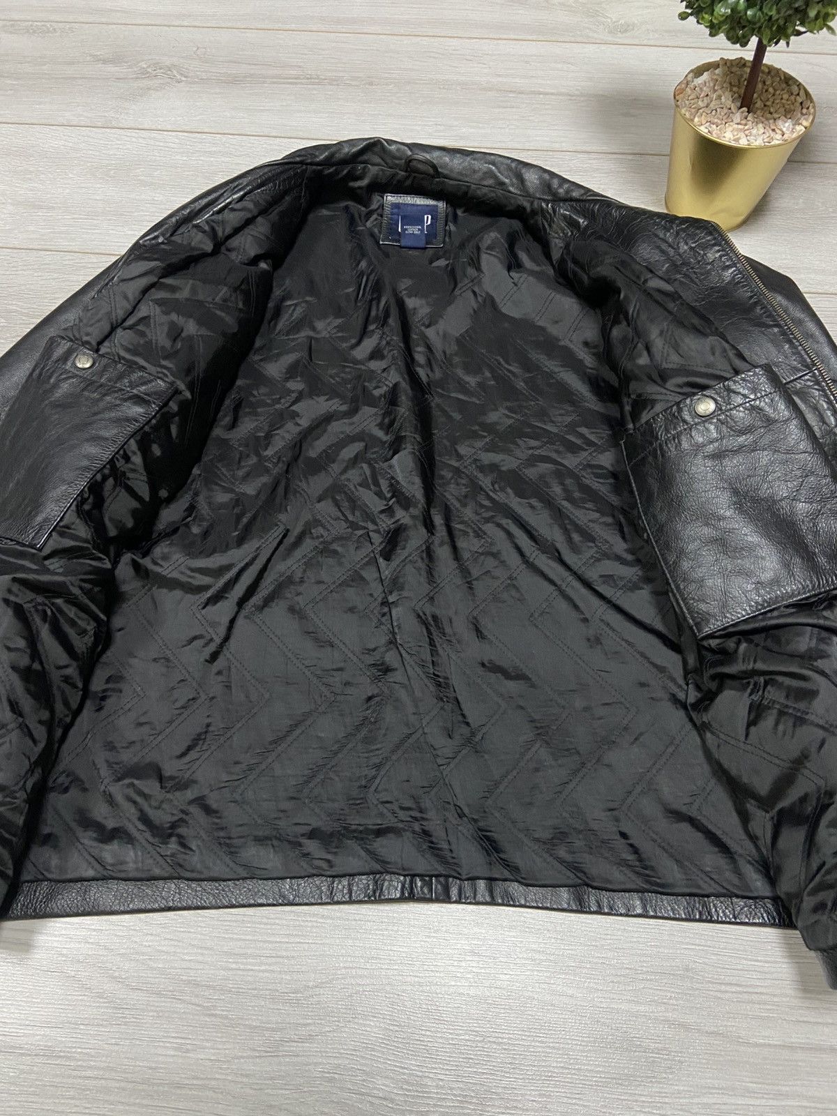 Gap GAP vintage leather jacket zip up Size US XXL / EU 58 / 5 - 4 Thumbnail
