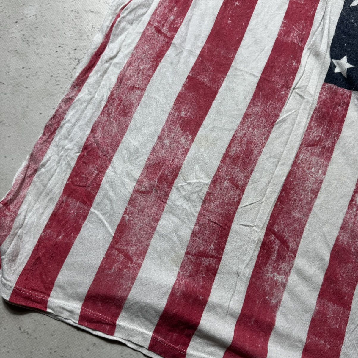 If Six Was Nine vintage t shirt with american flag netspend rich amiri style Size US L / EU 52-54 / 3 - 6 Thumbnail