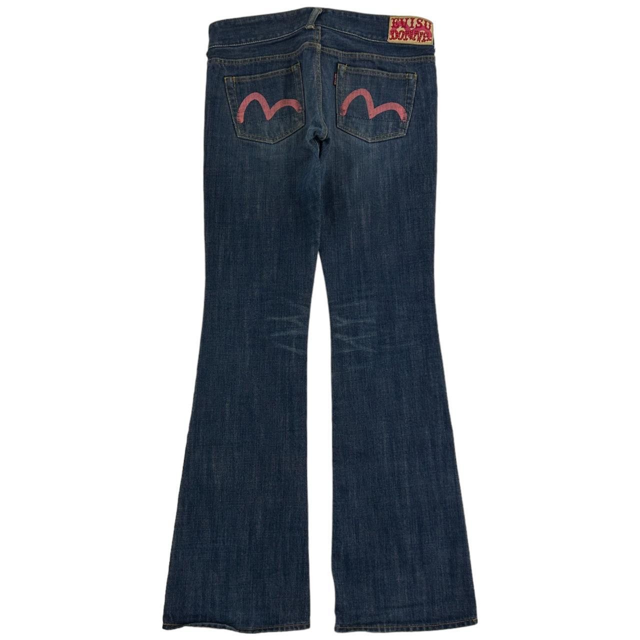 image of Vintage Evisu Double Gull Japanese Denim Jeans Size W30 in Blue, Women's