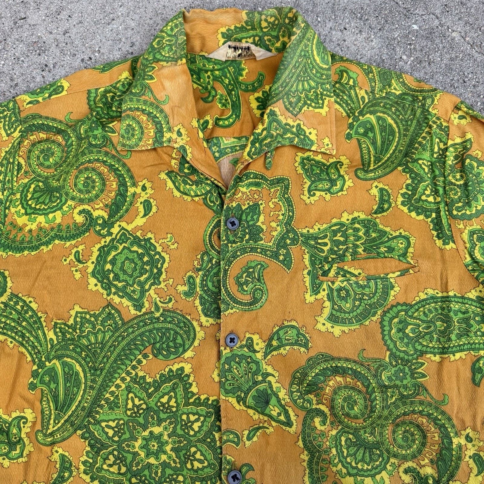 Vintage Vintage 50s 60s Encino Paisley Shirt Sz M Loop Collar Size US M / EU 48-50 / 2 - 2 Thumbnail