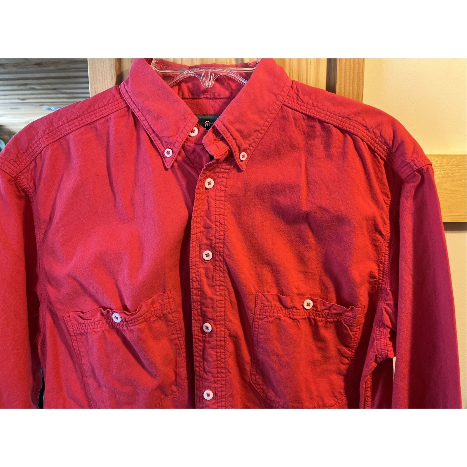 Woolrich Woolen Mills Woolrich VTG Men’s M Red Short Sleeve Button Cotton Shirt Size US M / EU 48-50 / 2 - 8 Thumbnail