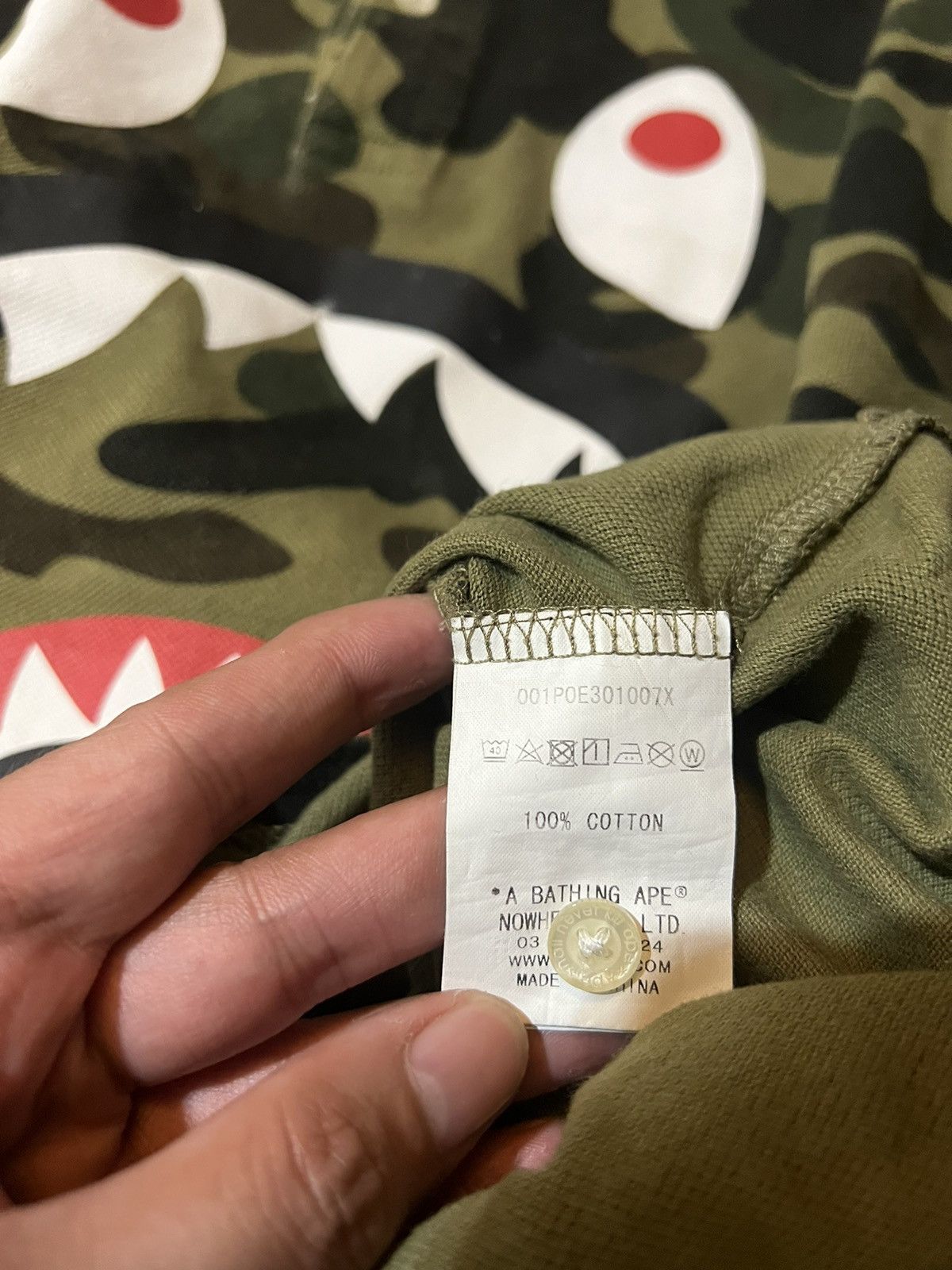 Bape Bape shark camo poloshirt Size US L / EU 52-54 / 3 - 6 Thumbnail