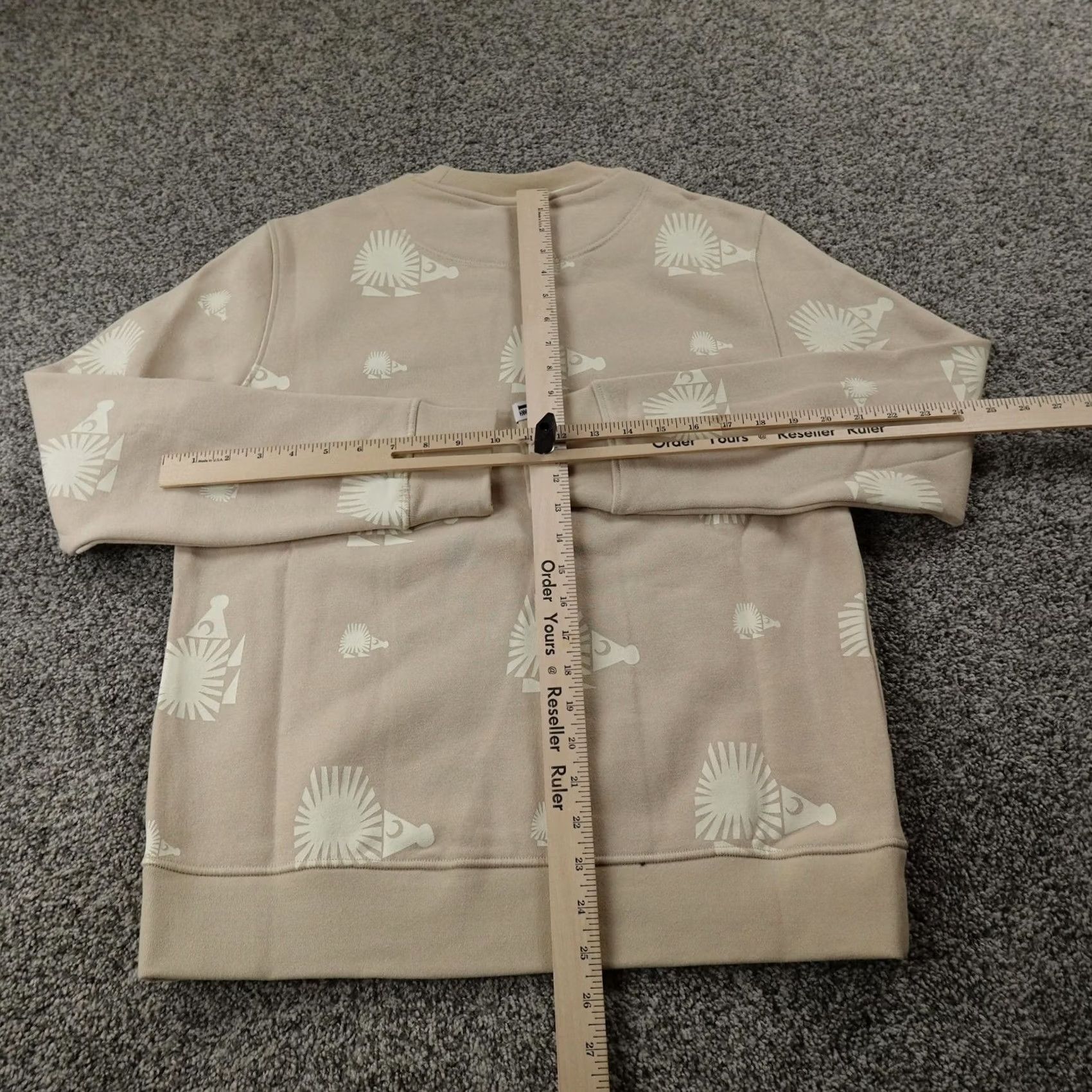 Bonobos Bonobos Sweatshirt Mens S Beige Hedgehog Graphic Pullover Crewneck Fleece Top Size US S / EU 44-46 / 1 - 6 Thumbnail