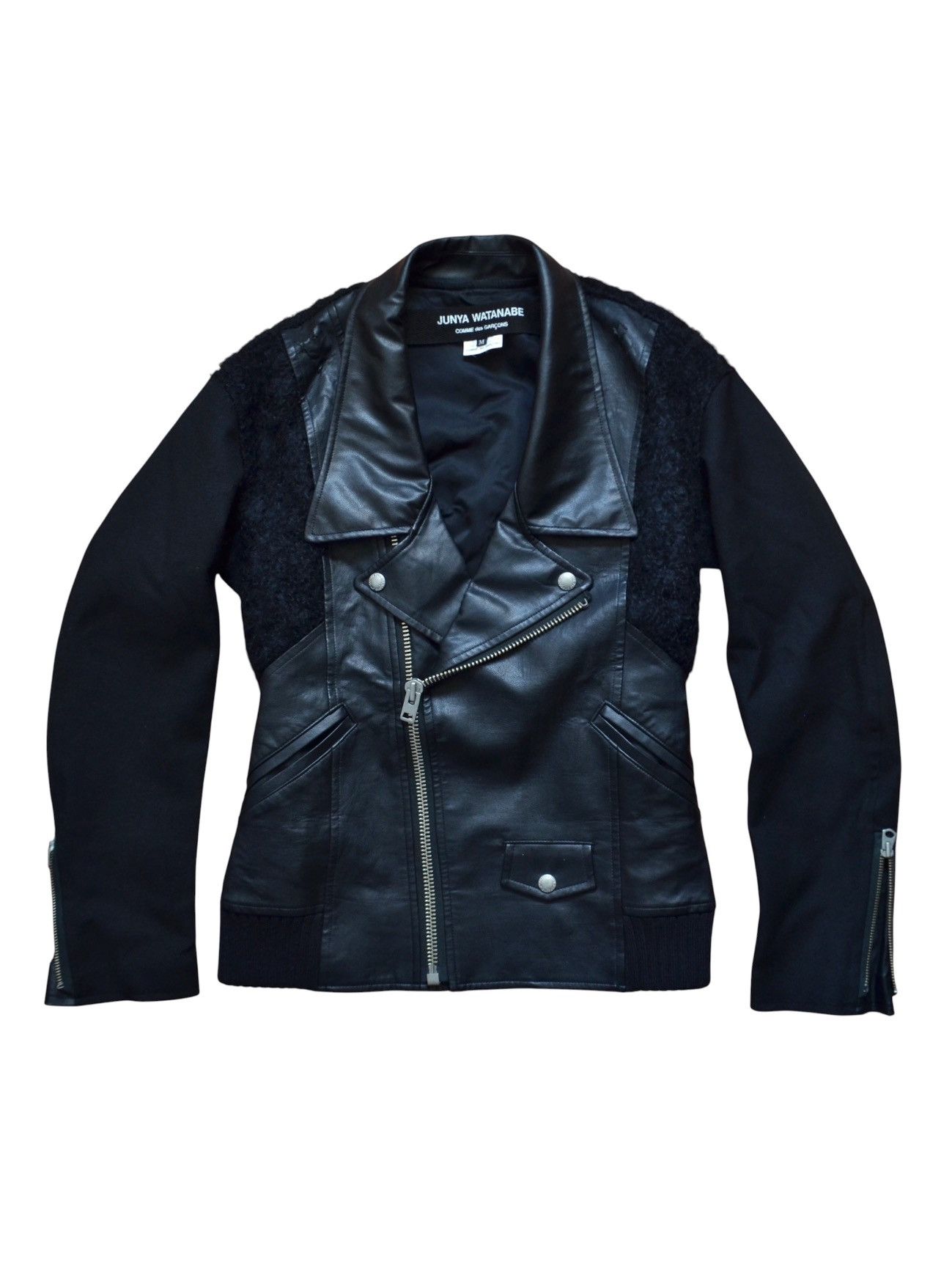 Junya Watanabe Junya Watanabe Fall Winter 2013 Leather Biker Jacket Size M / US 6-8 / IT 42-44 - 1 Thumbnail