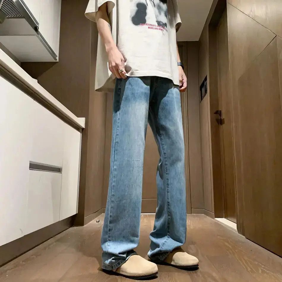 Japanese Brand Retro straight high street micro flared jeans Size US 32 / EU 48 - 2 Thumbnail