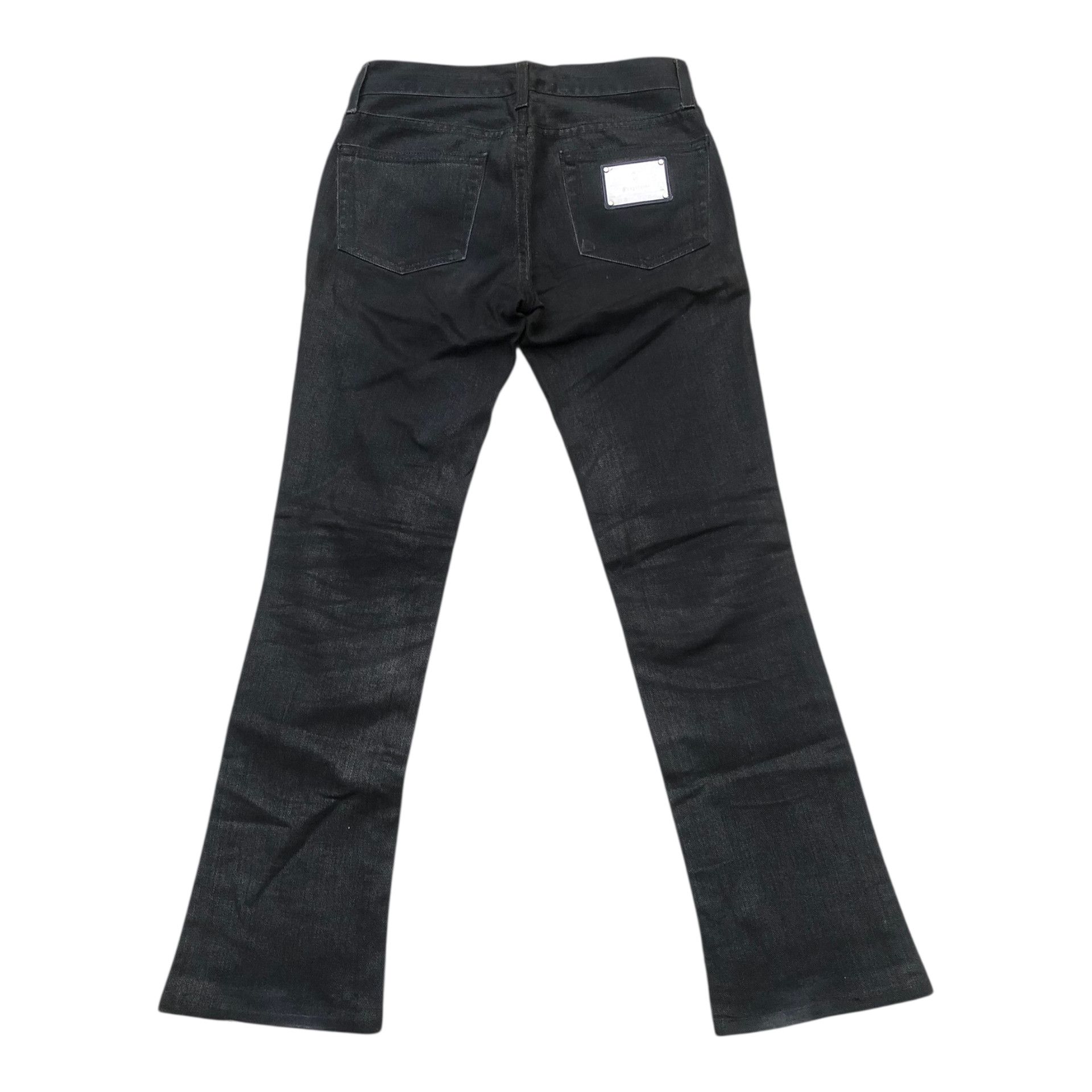 Ralph Lauren 🔥RALPH LAUREN 867 Gunmetal Cut Flare Bootcut Velvet Jeans Size 30" / US 8 / IT 44 - 2 Thumbnail