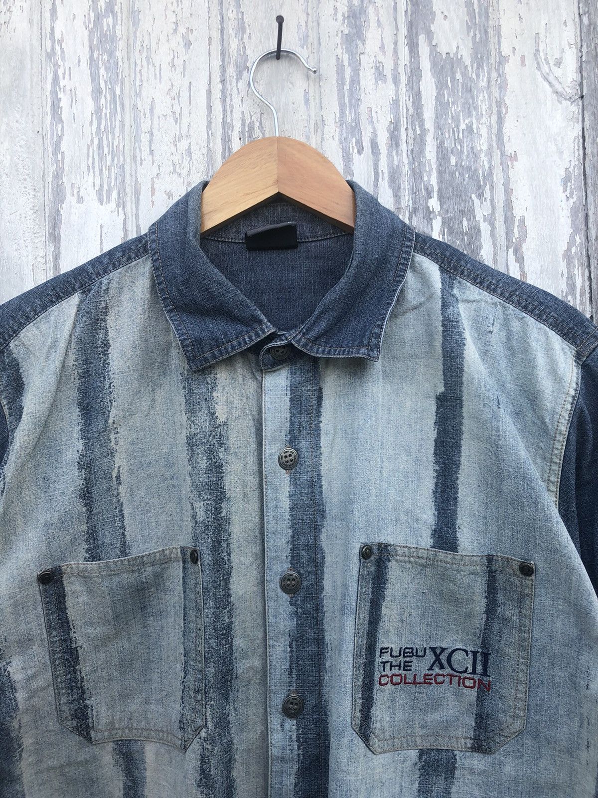Fubu × Vintage 🔥Vintage Y2K🔥Fubu Collection Denim Longsleeve Size US L / EU 52-54 / 3 - 2 Thumbnail