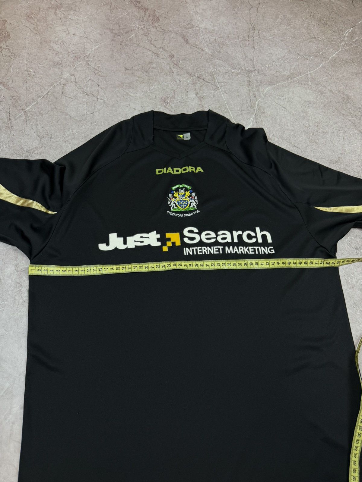 Diadora Vintage Stockport County FC Training Jersey Black Diadora Size US L / EU 52-54 / 3 - 8 Thumbnail