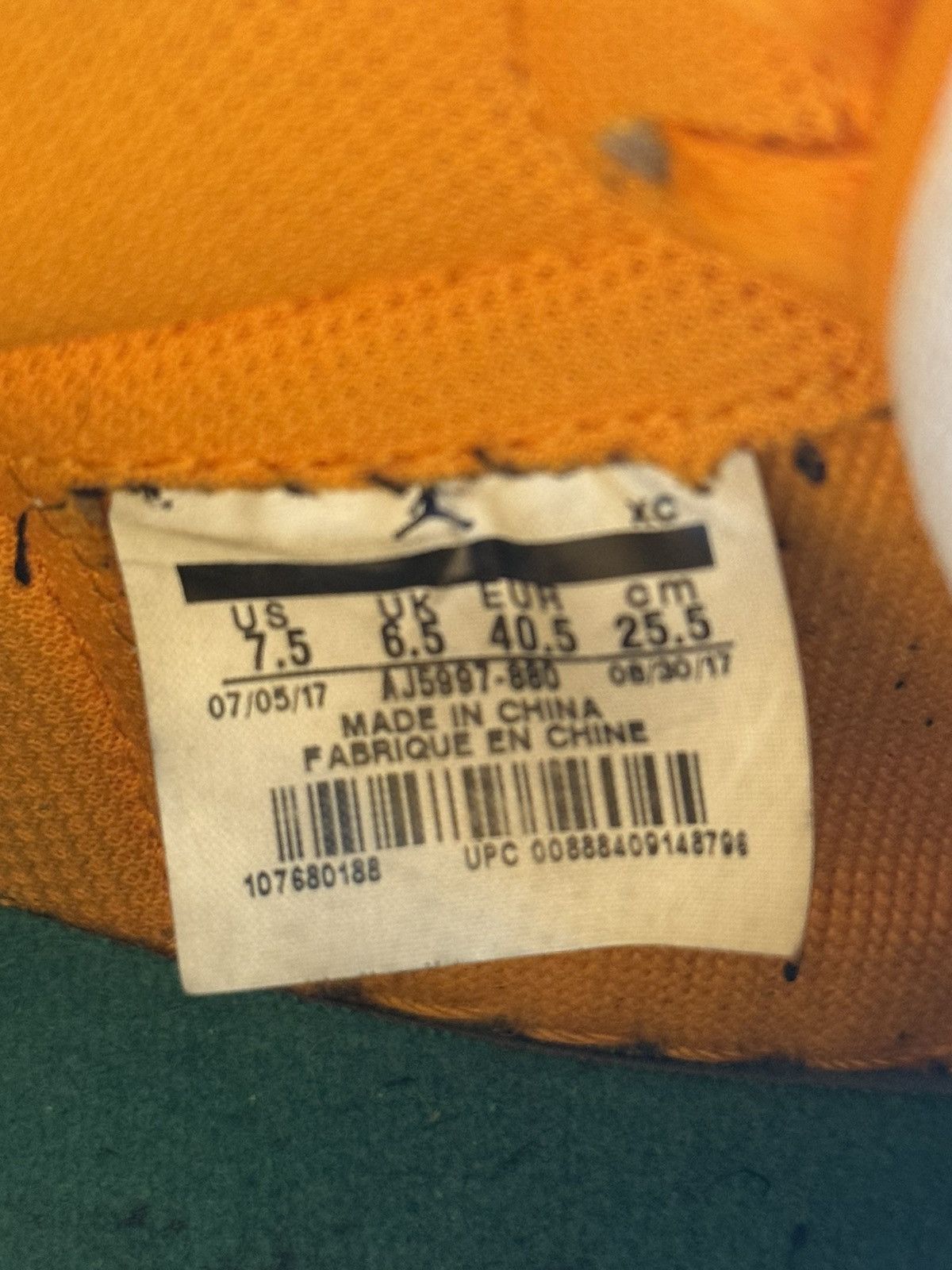 Gatorade × Jordan Brand Jordan 1 High Top gatorade Size US 7.5 / EU 40-41 - 10 Thumbnail