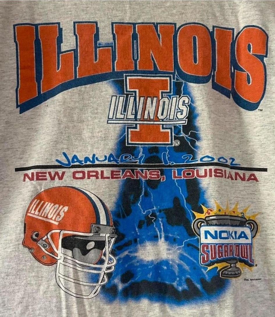 Vintage Vintage 2002 Illinois tee Size US M / EU 48-50 / 2 - 2 Thumbnail