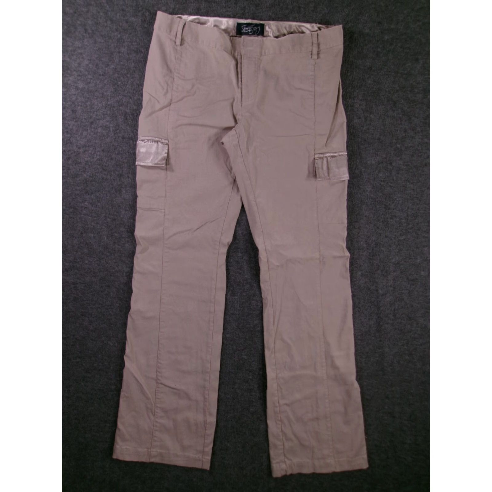 Vintage VINTAGE City Streets Cargo Pants Women Juniors 9 Beige Utility Streetwear 90s Hip Hop Size 30" / US 8 / IT 44 - 2 Thumbnail