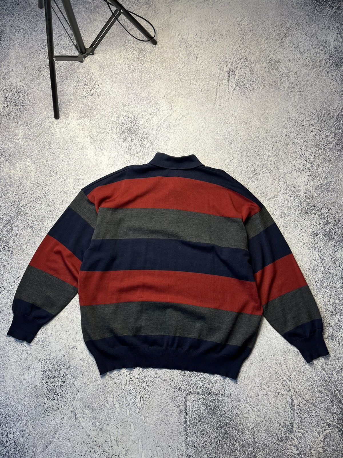 Lacoste Vintage Lacoste Polo Sweater Long sleeve Distressed Y2K Size US XL / EU 56 / 4 - 20 Thumbnail