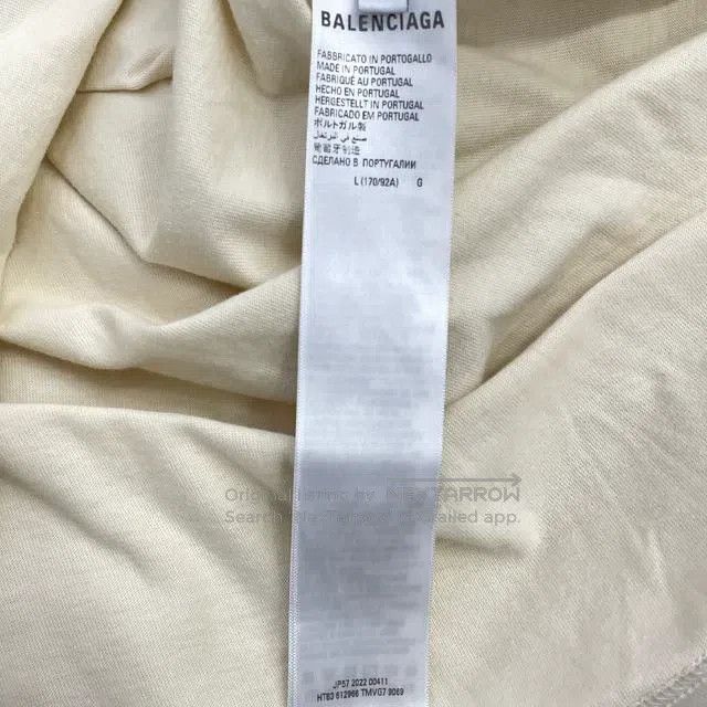 Balenciaga Balenciaga Beige Double B Short Sleeve Size US L / EU 52-54 / 3 - 9 Thumbnail