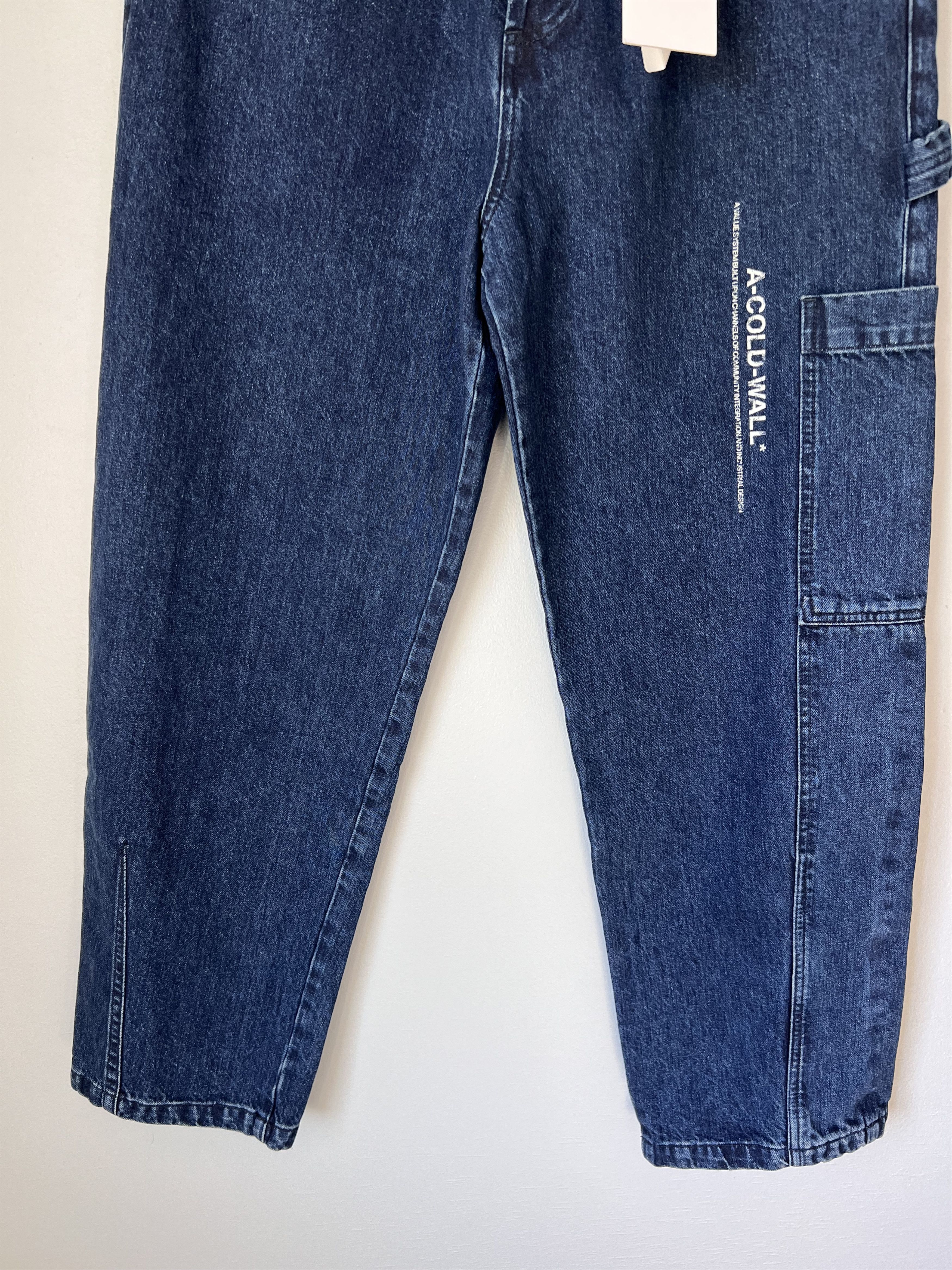 A-COLD-WALL* A Cold Wall Discourse Cargo Jeans in Blue Size US 32 / EU 48 - 3 Thumbnail