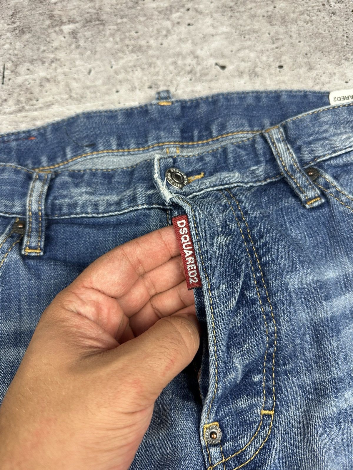 Dsquared2 Dsquared2 Cool Guy Distressed Denim Jeans Pants (A035) Size US 34 / EU 50 - 7 Thumbnail