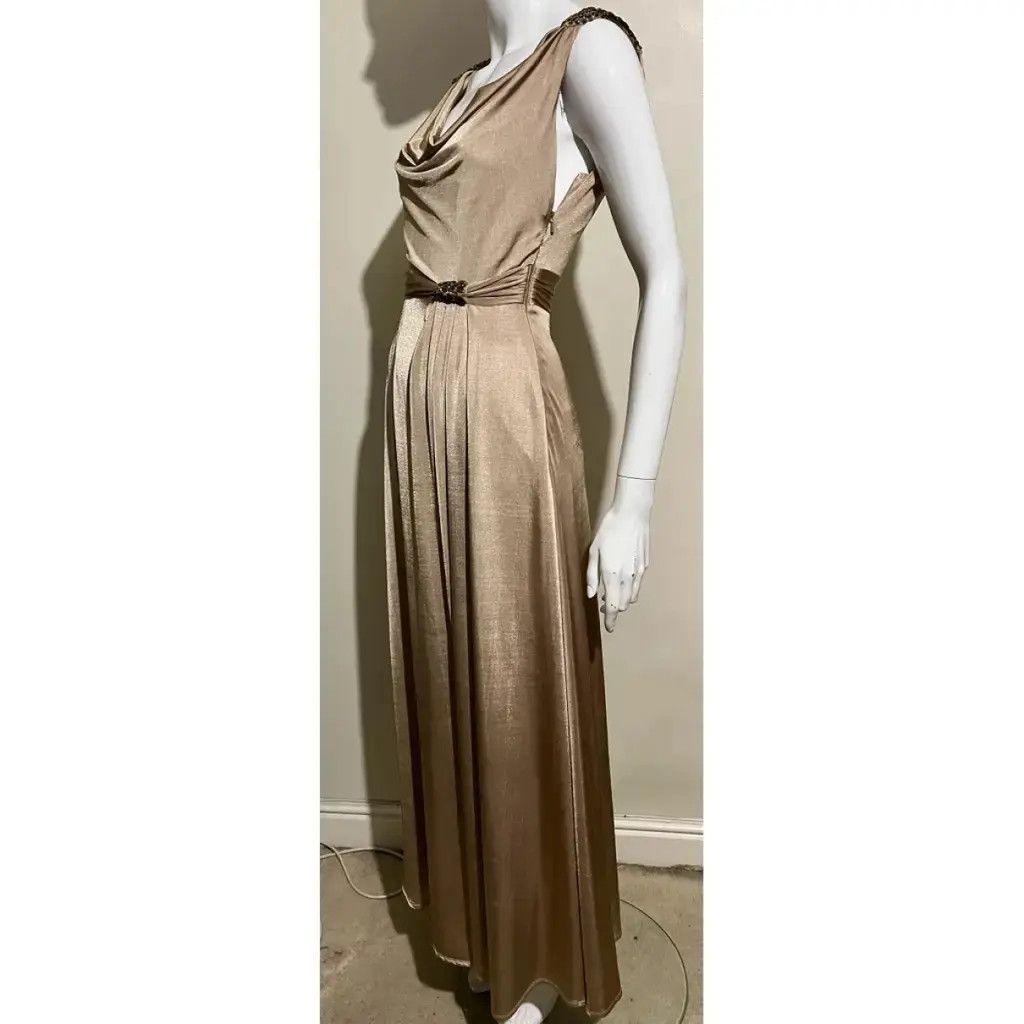 Jenny Packham Pale gold evening gown Size S / US 4 / IT 40 - 2 Thumbnail