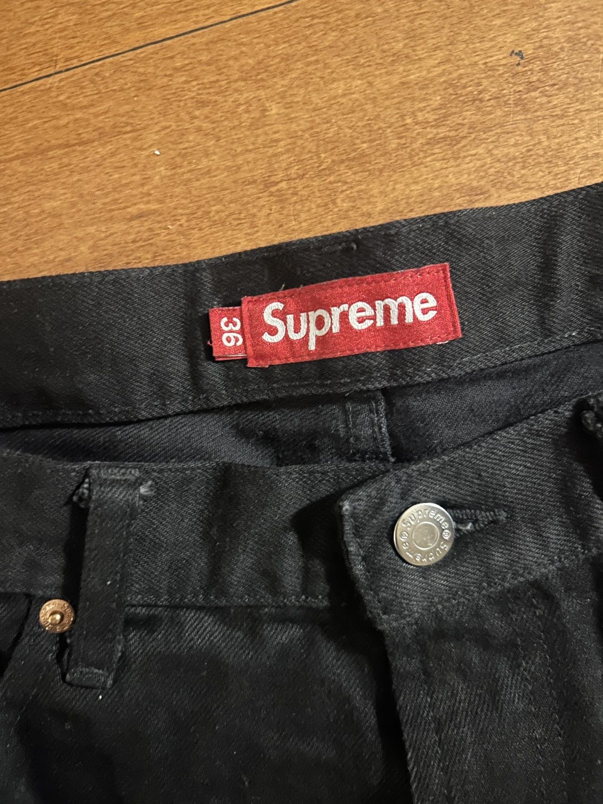 Supreme Black Supreme Selvedge Denim FW 24 Size US 36 / EU 52 - 4 Thumbnail