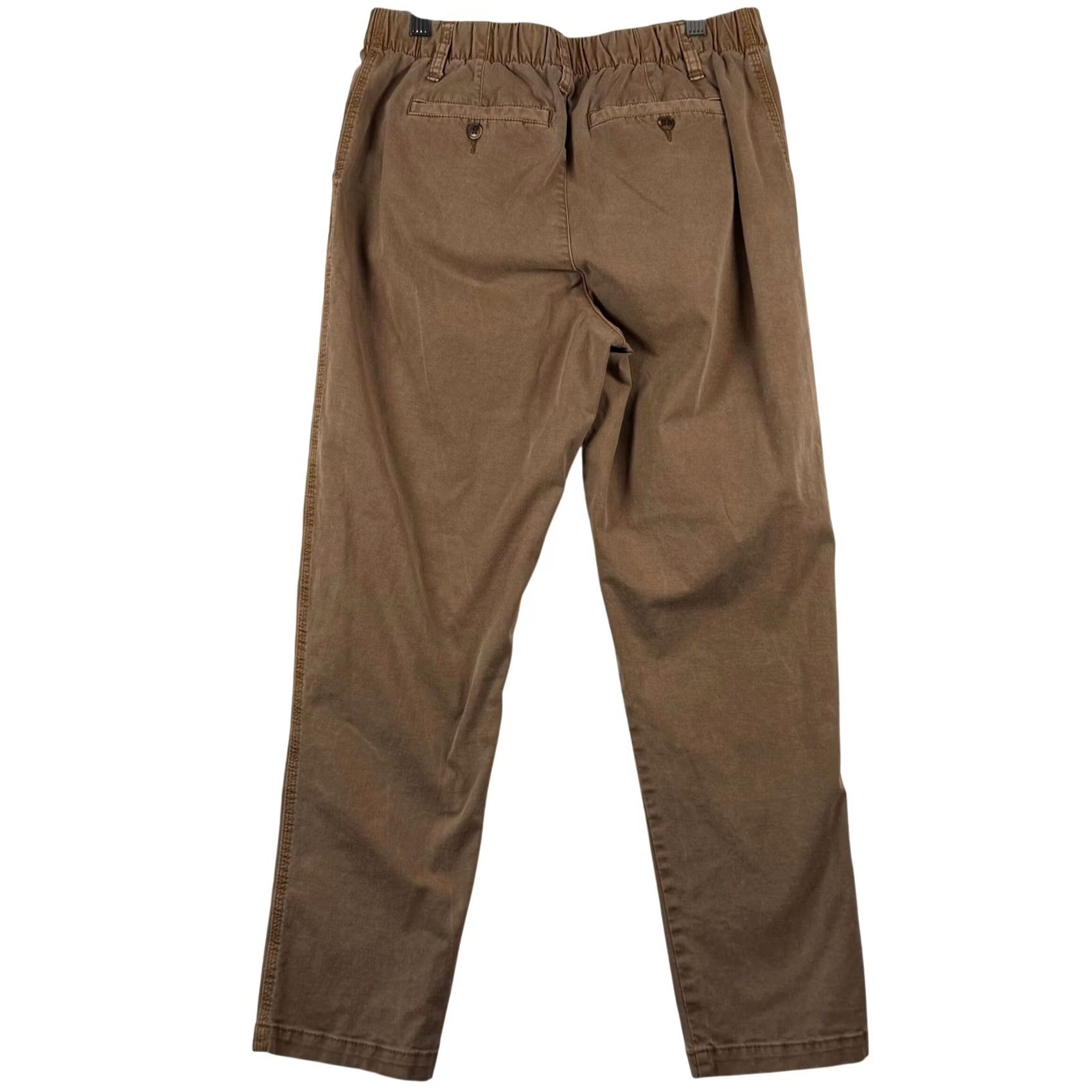 Old Navy VINTAGE? Old Navy Easy Chino Pants Brown Elastic Straight Women S Regular Fall Size 28" / US 6 / IT 42 - 3 Thumbnail