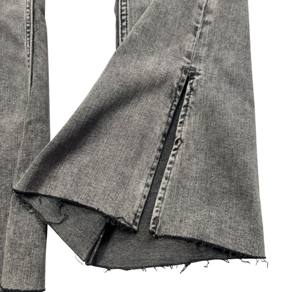 Free People NWT New Free People Level Up Slit Bootcut Jeans In Ridge Gr Size 31" - 9 Thumbnail