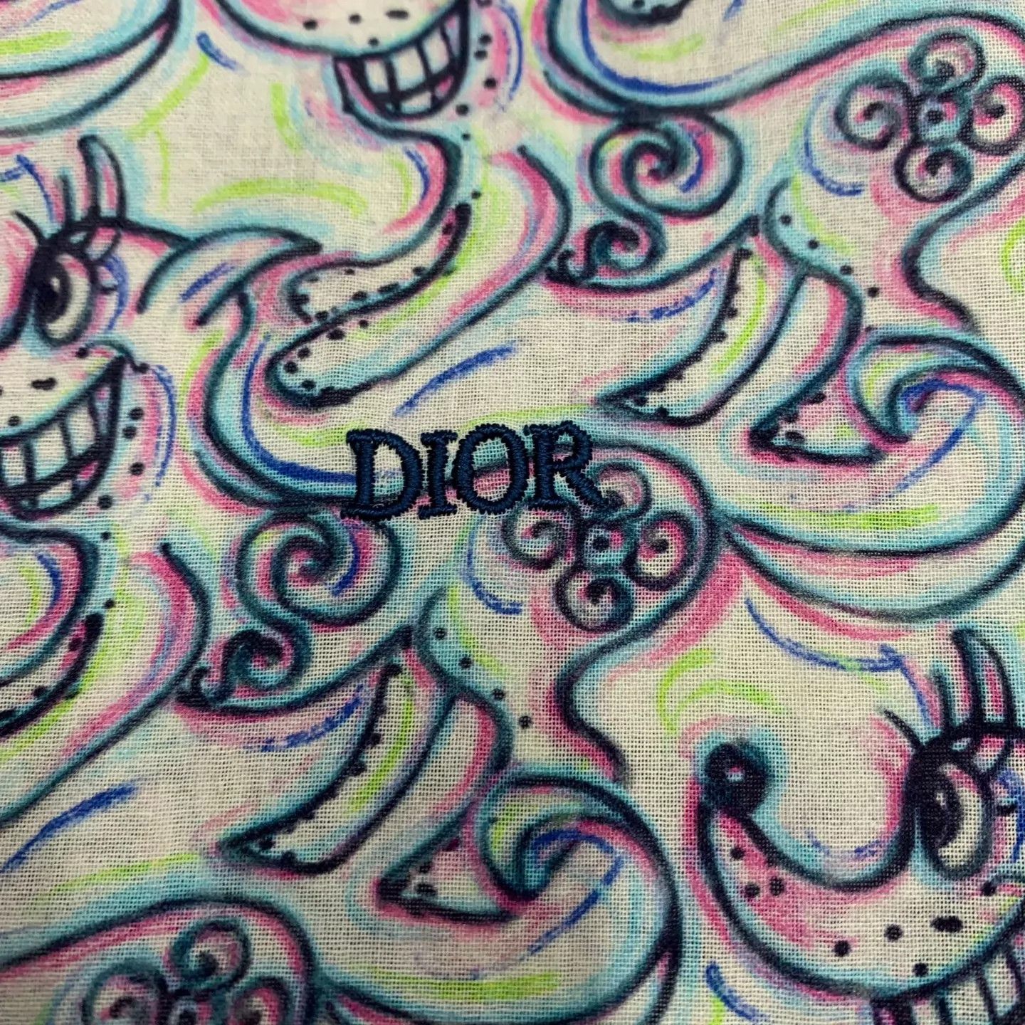 Dior Dior Embroidered Logo Short-Sleeve Shirt 39 98 New Size US M / EU 48-50 / 2 - 6 Thumbnail