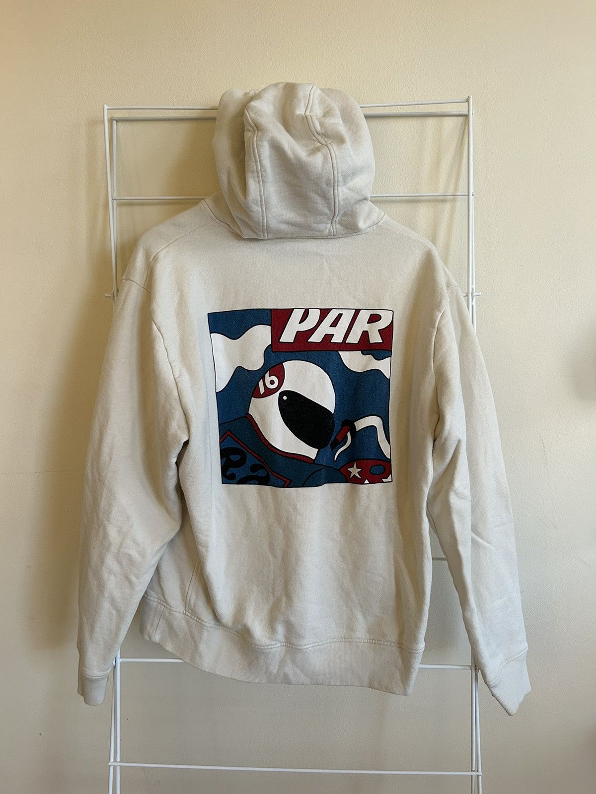 By Parra × Parra Parra hoodie in off white with fun artwork on back Size US M / EU 48-50 / 2 - 2 Thumbnail