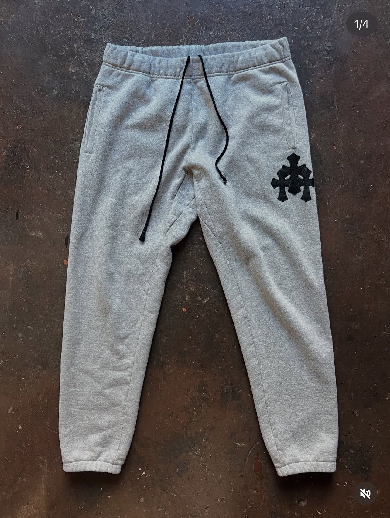 Chrome Hearts Chrome Hearts PaperJam Triple Cross Sweatpants Size US 34 / EU 50 - 1 Thumbnail
