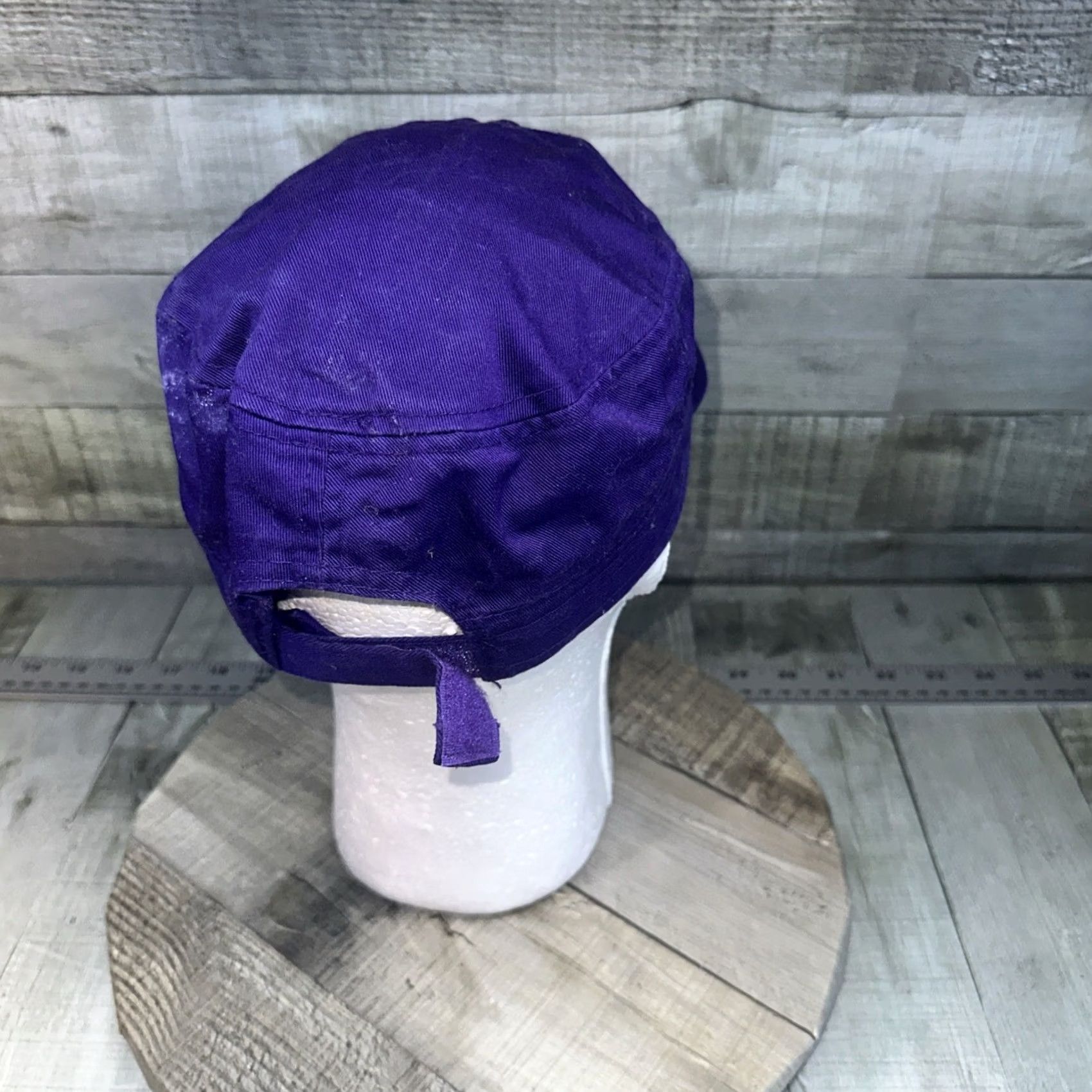 Vintage Purple Hat Unbranded Military One Size Men Purple Hat Leaver Logr Size ONE SIZE - 6 Thumbnail