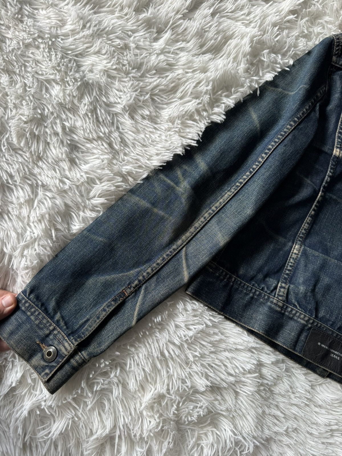 Hysteric Glamour Japanese Dyed Distressed Faded Washed Denim Trucker Jacket Size US M / EU 48-50 / 2 - 9 Thumbnail