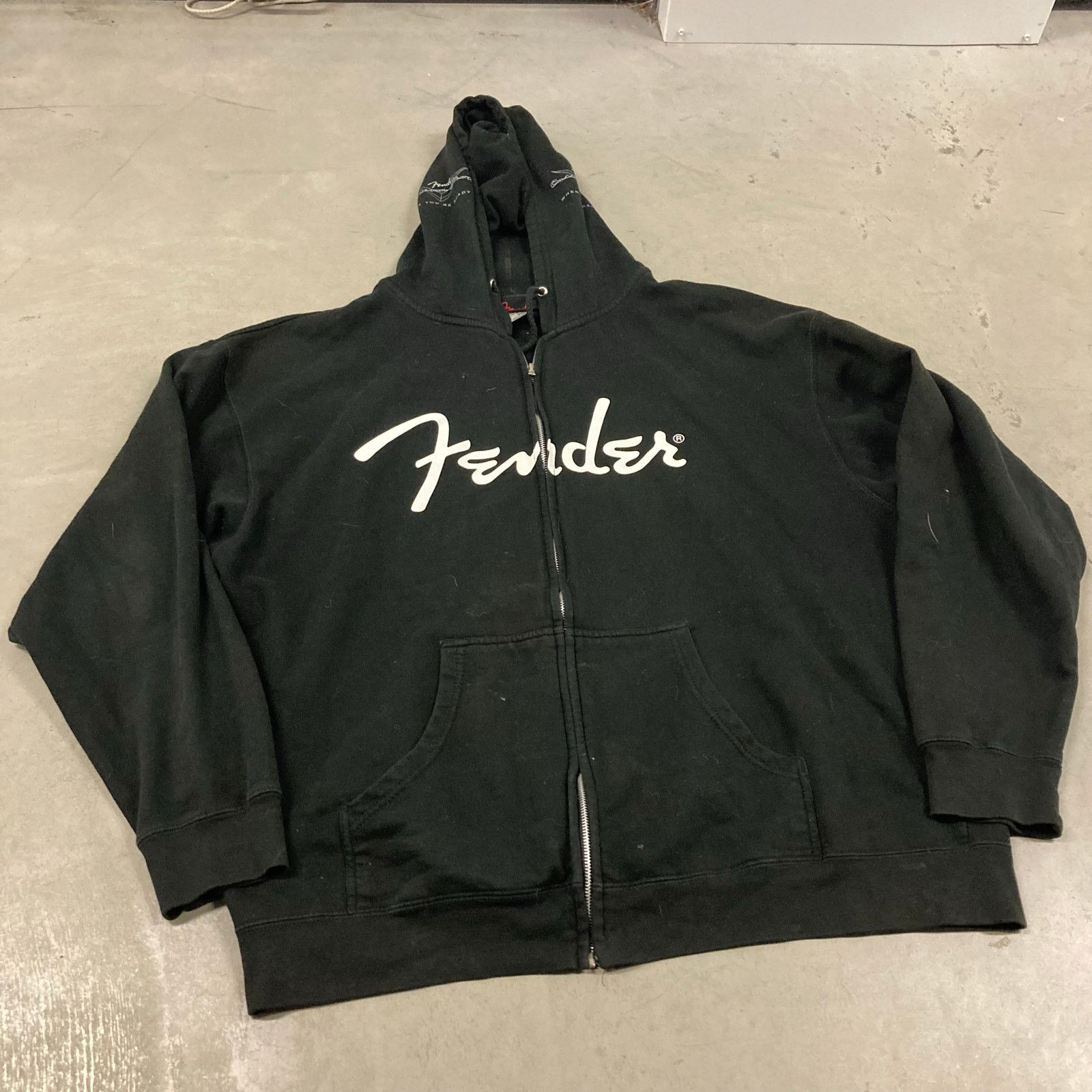 Vintage vintage y2k fender spellout hoodie Size US XXL / EU 58 / 5 - 1 Thumbnail