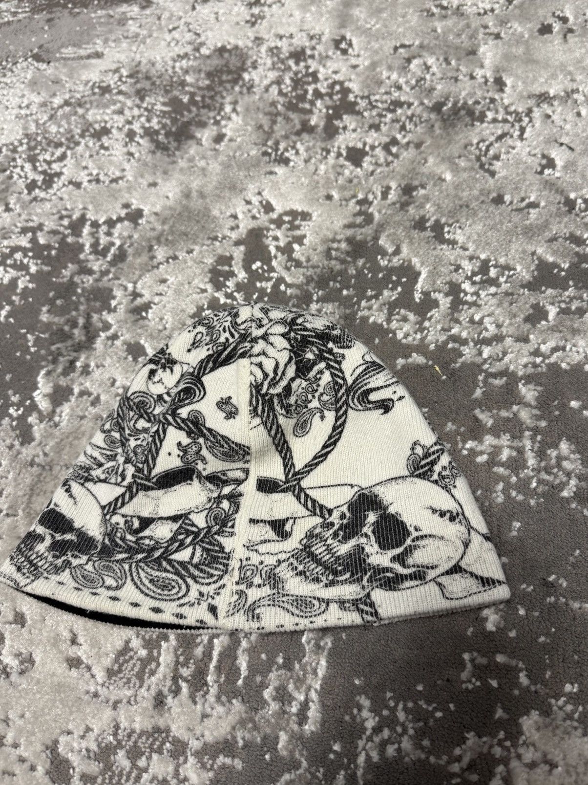 Billabong Y2K hat Billabong scull bones cap 90s punk gothic skeleton Size ONE SIZE - 2 Thumbnail