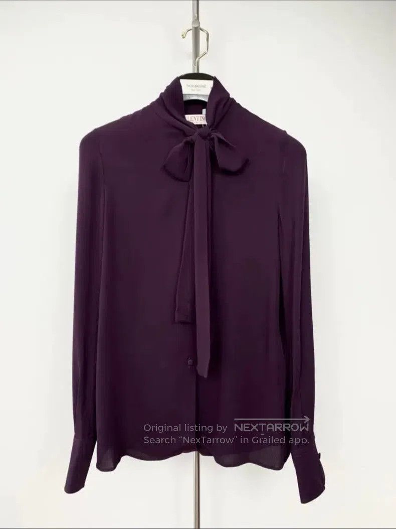Valentino Valentino Silk streamer shirt Size XS / US 0-2 / IT 36-38 - 1 Thumbnail
