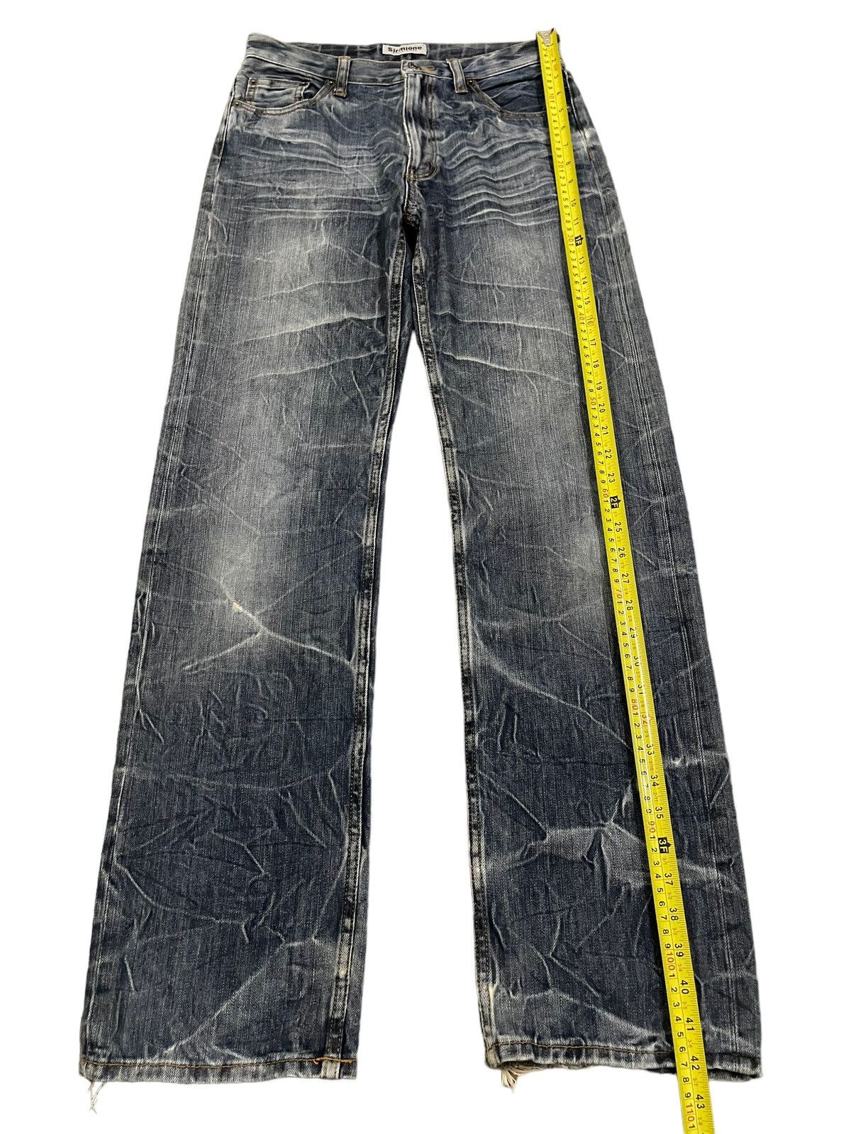 14th Addiction Vintage Japanese Brand Blue Wash Style Baggy Jeans Size US 29 - 10 Thumbnail