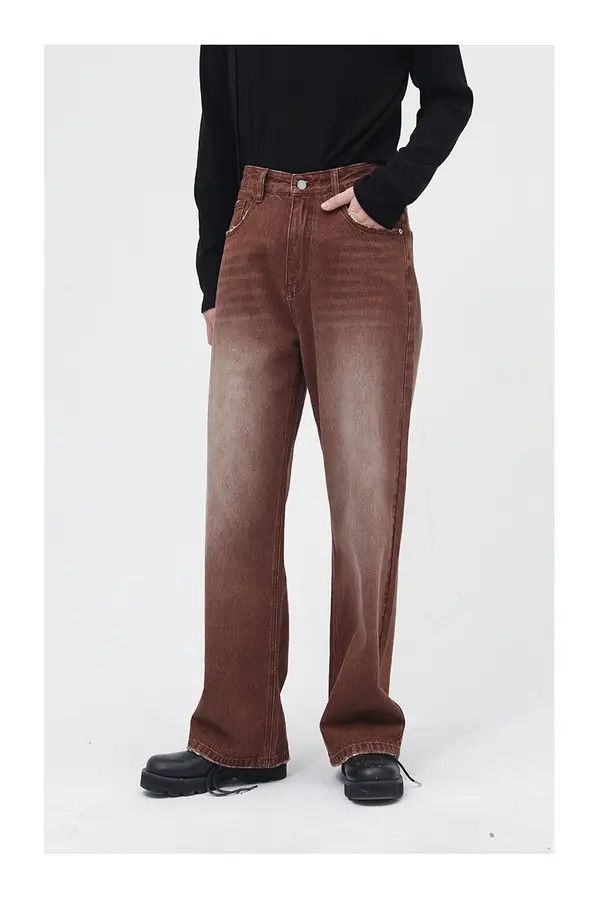 VIBE Vintage brown washed gradient jeans Size US 32 / EU 48 - 8 Thumbnail