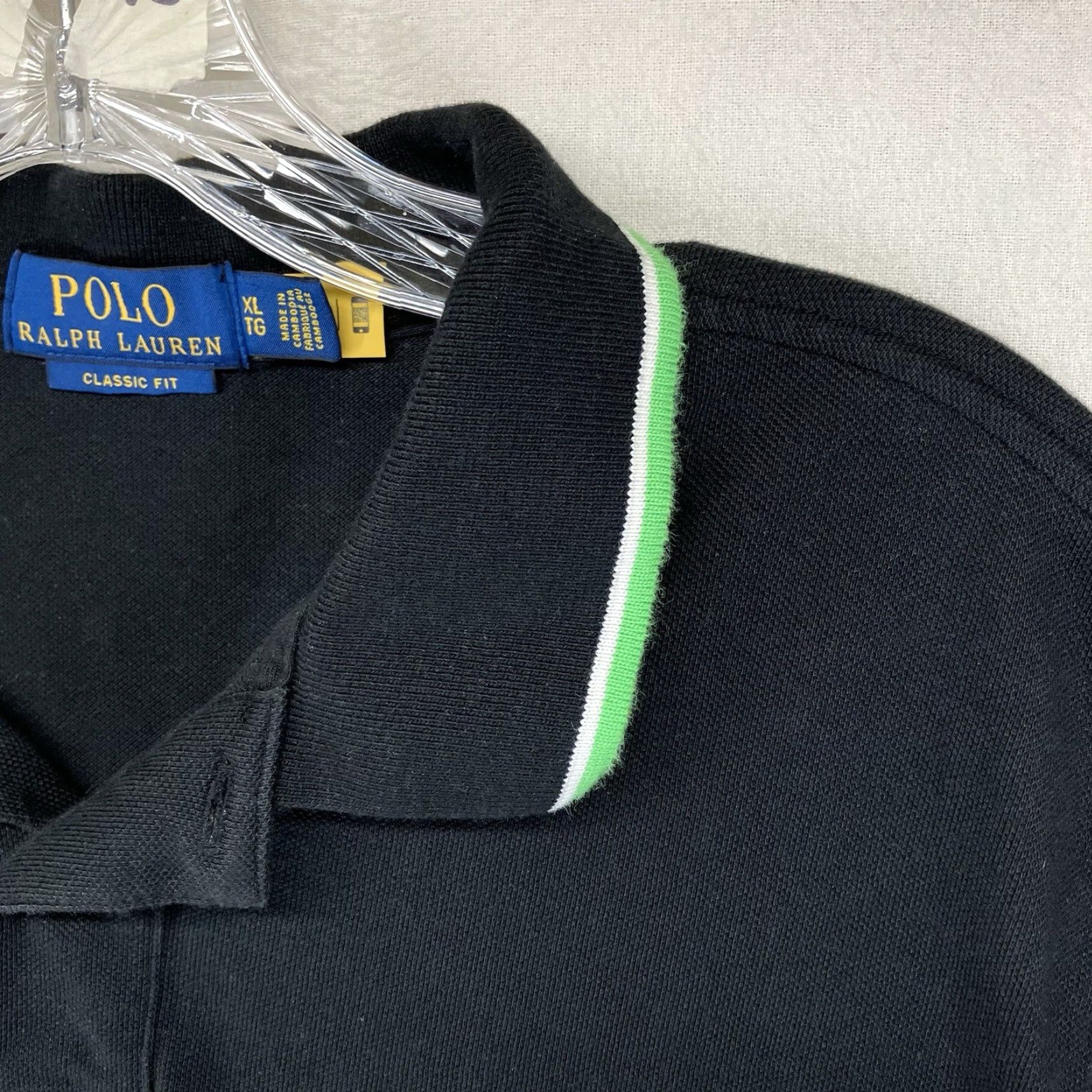 Polo Ralph Lauren Ralph Lauren Polo Shirt Men XL Black Short Sleeve Embroidered Logo Cotton Knit Size US XL / EU 56 / 4 - 6 Thumbnail