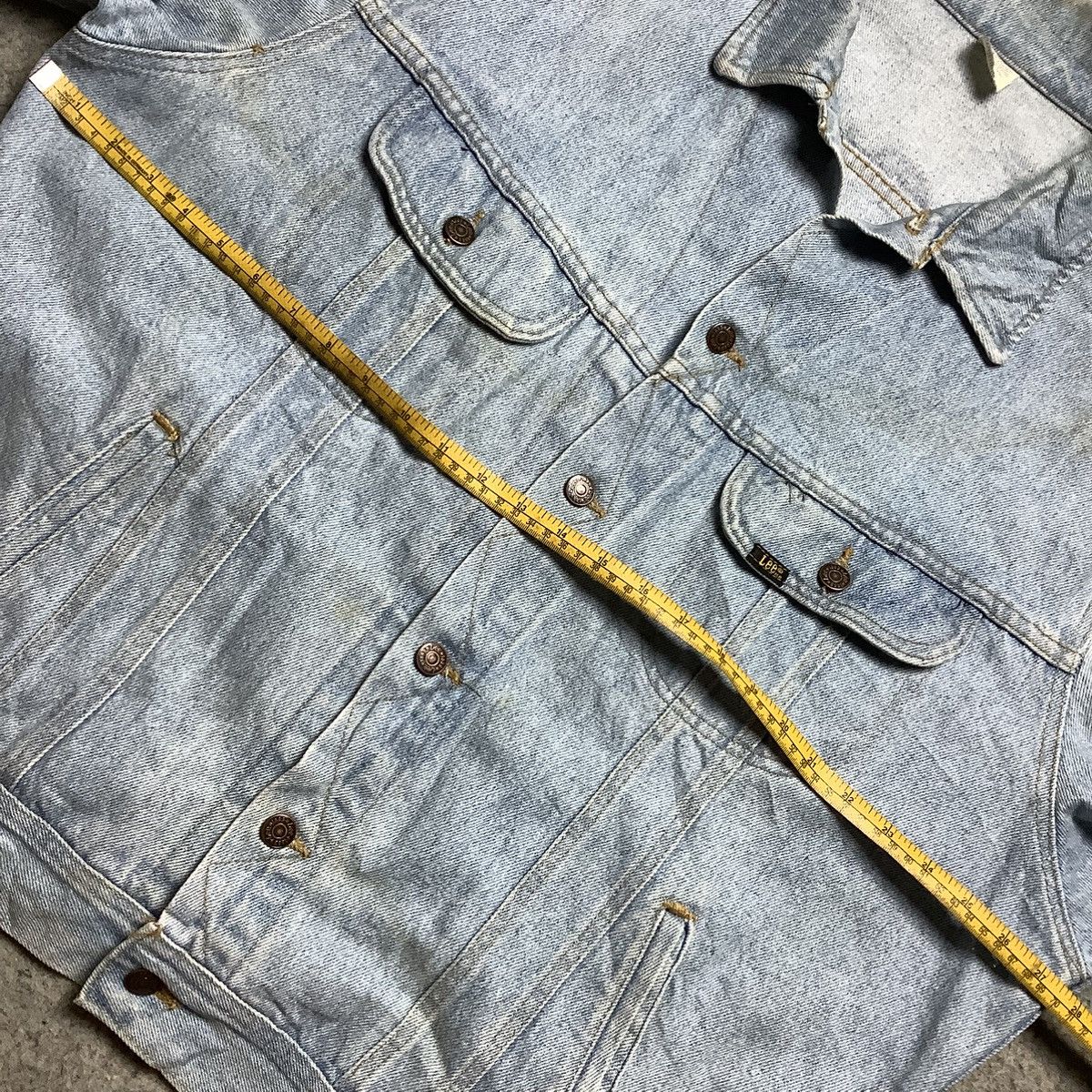 Lee × Vintage 90s Vintage Lee Blue Denim Jacket Size US XL / EU 56 / 4 - 12 Thumbnail