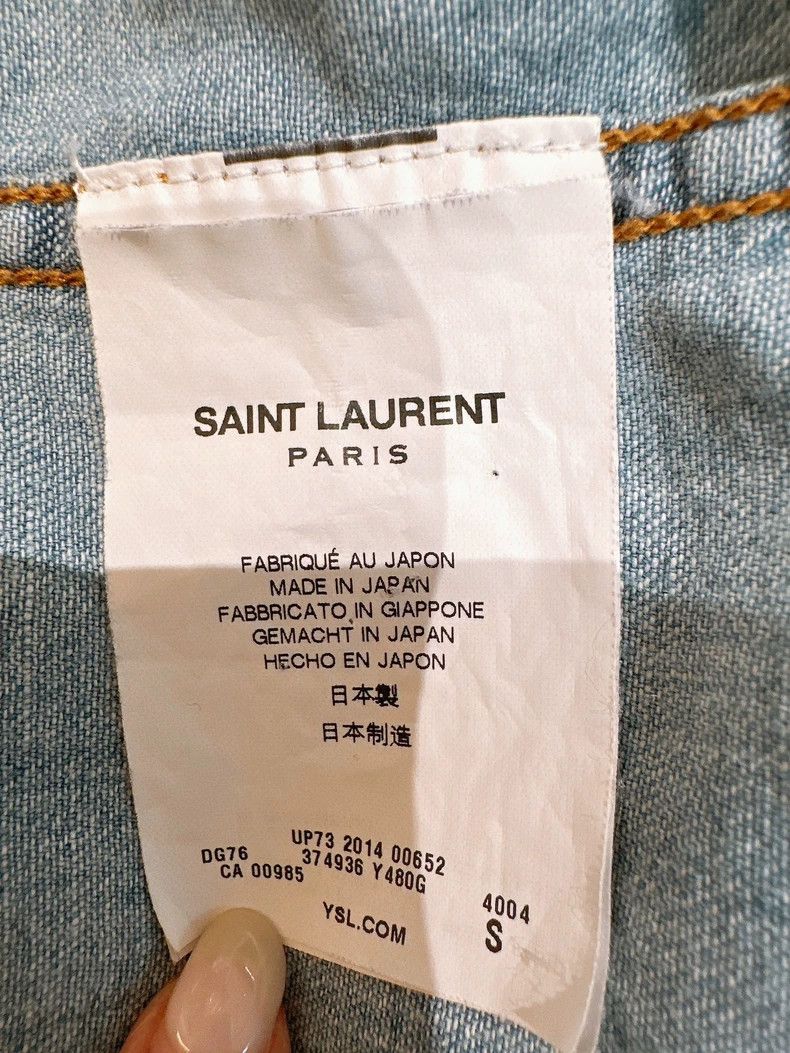 Saint Laurent Paris Saint Laurent Parisdenim shirt 2504-Nextarrow Size US S / EU 44-46 / 1 - 9 Thumbnail