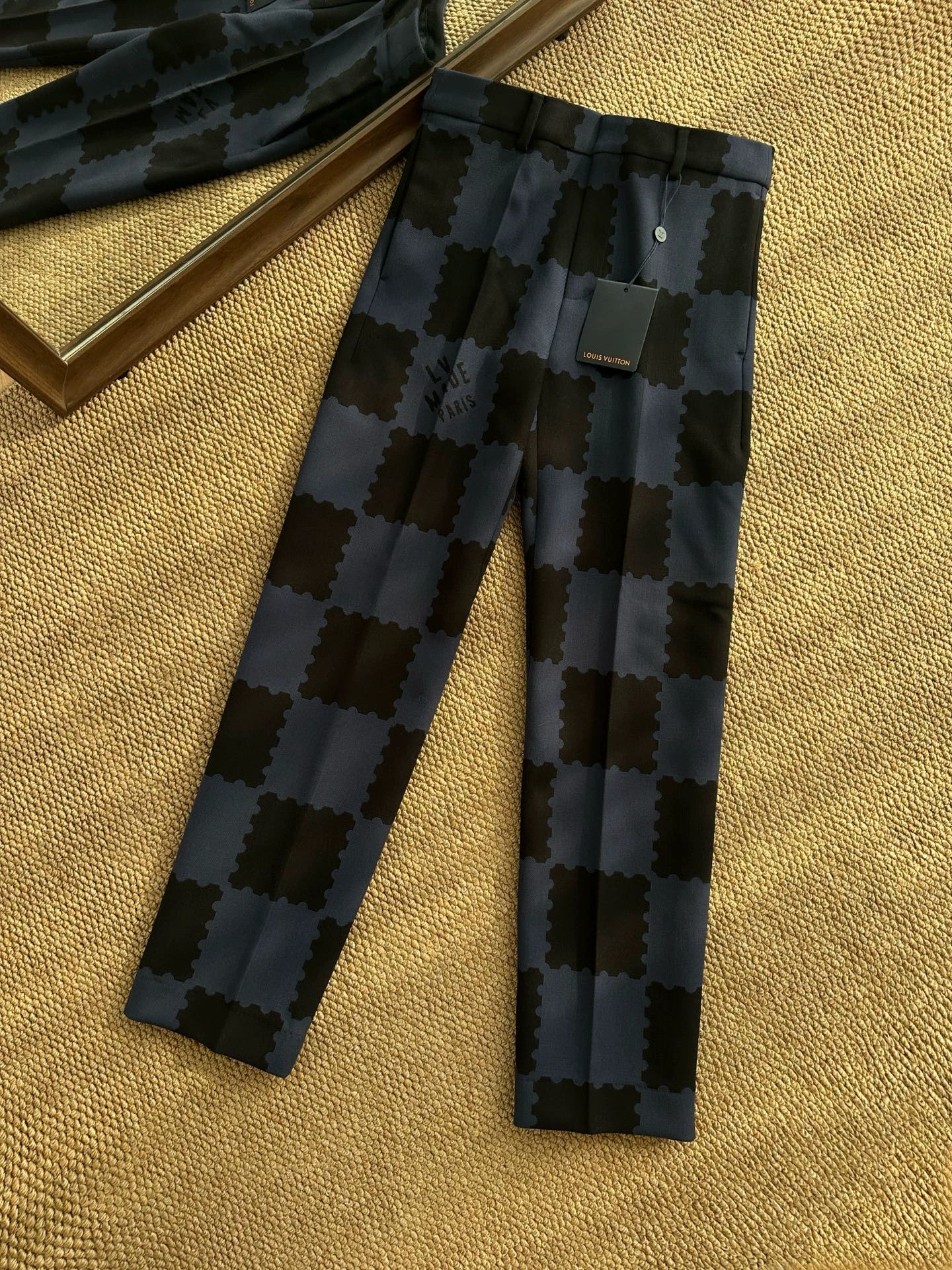 Louis Vuitton LV x NIGO 2 Monogram Trousers Navy 38 Size US 28 / EU 44 - 1 Thumbnail
