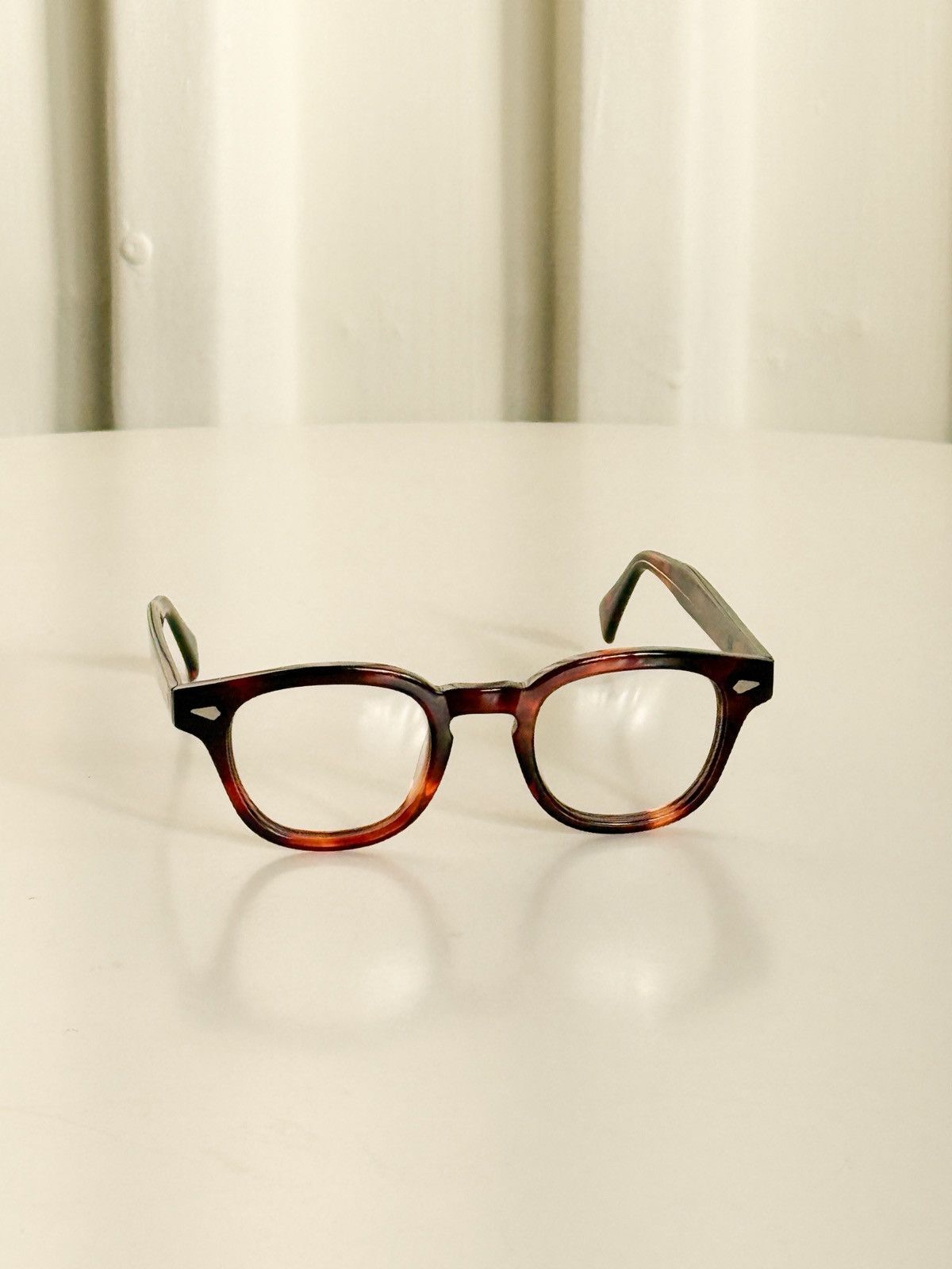 Vintage Vintage Amber Tortoise Eyeglasses Tart Arnel Style 44-22 5¾ Size 44 - 3 Thumbnail