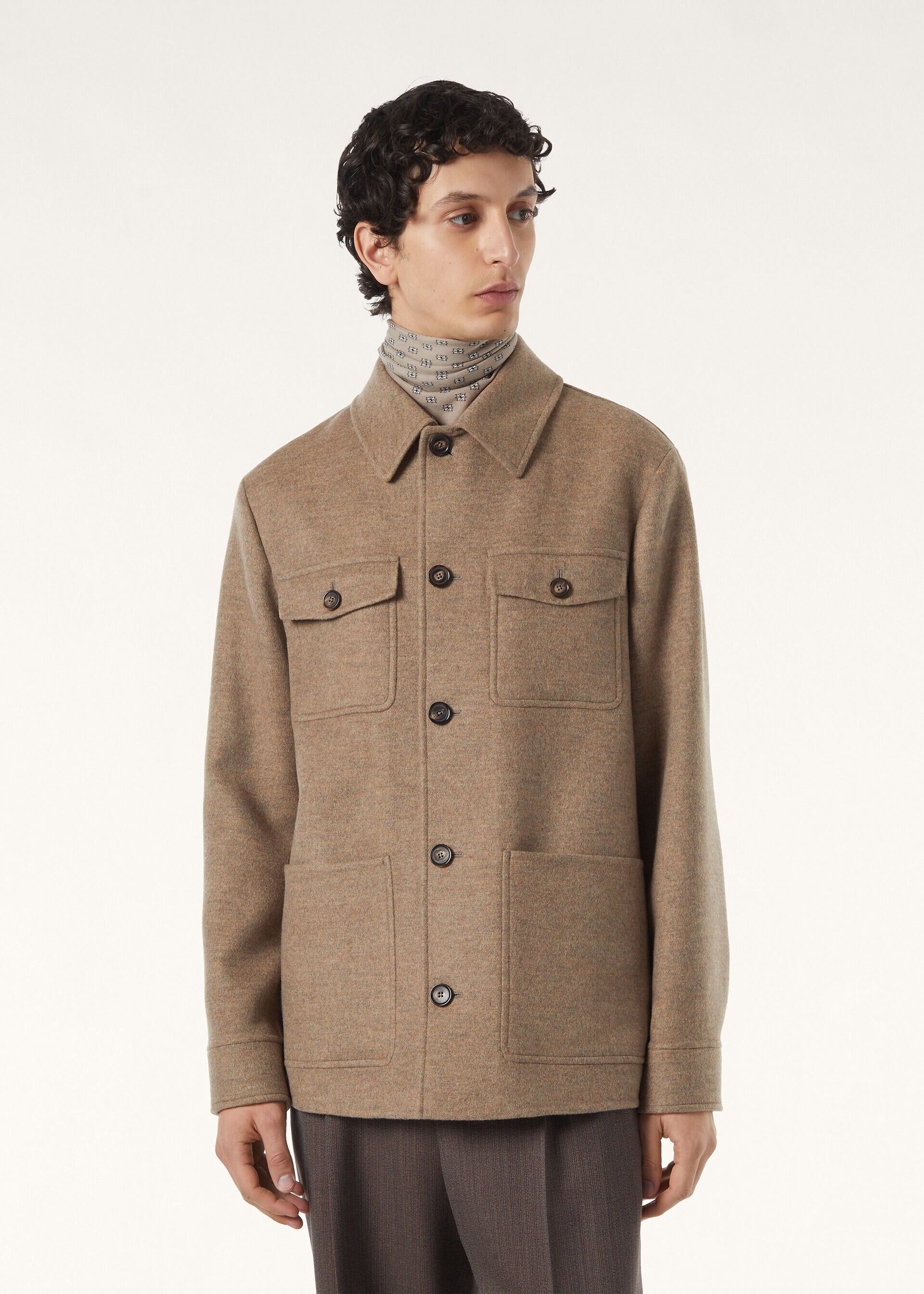 Loro Piana os11x0326 FRM0764 Devis Jacket in Licorice Root Melange Size US M / EU 48-50 / 2 - 4 Thumbnail