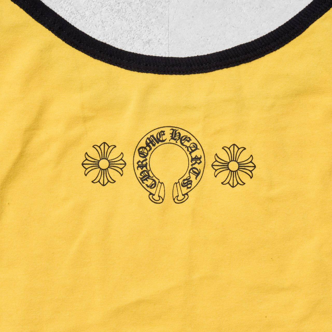 Chrome Hearts CHROME HEARTS ROLLER SKATES TANK YELLOW/BLACK Size L / US 10 / IT 46 - 3 Thumbnail