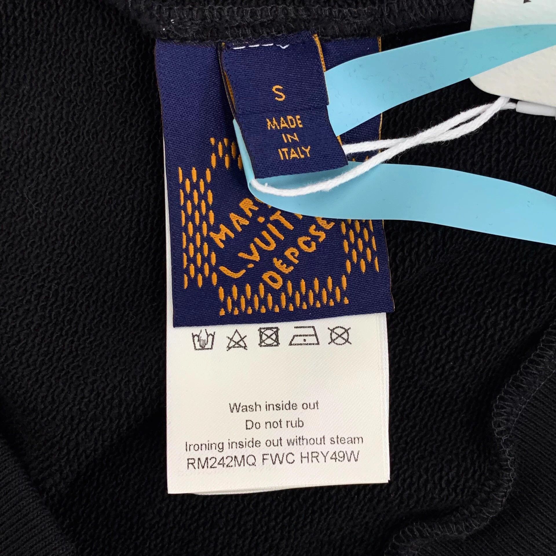 Louis Vuitton Louis Vuitton Black Logo Beaded Cotton Sweatshirt S Size US S / EU 44-46 / 1 - 8 Thumbnail